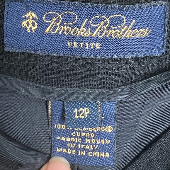 Brooks Brothers Button Down A-line Pleaded Skirt Size 12P - Picture 6 of 16